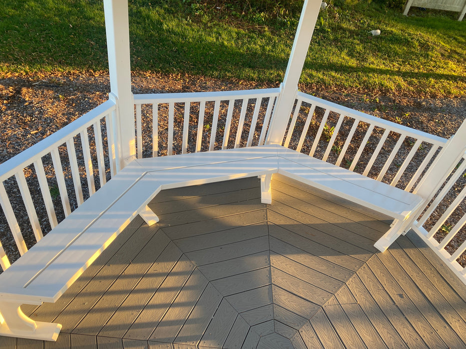 Amish Country Gazebos - 10' Vinyl Benches