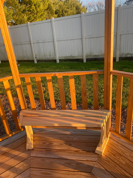 Amish Country Gazebos - 10' Wood Benches