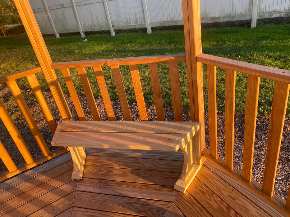 Amish Country Gazebos - 12' Wood Benches