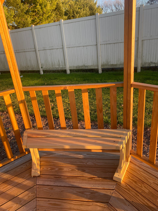 Amish Country Gazebos - 12' Wood Benches