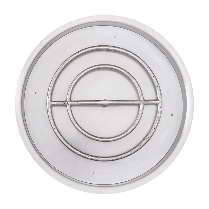 The Outdoor Plus 31" Round Drop-in & 24" Round Stainless Steel Burner