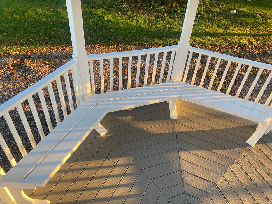 Amish Country Gazebos - 8' Vinyl Benches