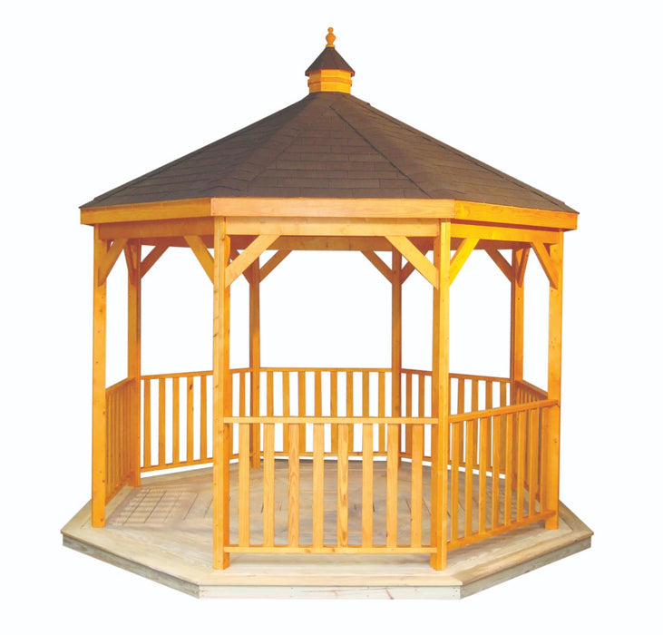 Amish Country Gazebos 12 Foot Wood Gazebo-In-A-Box with Floor