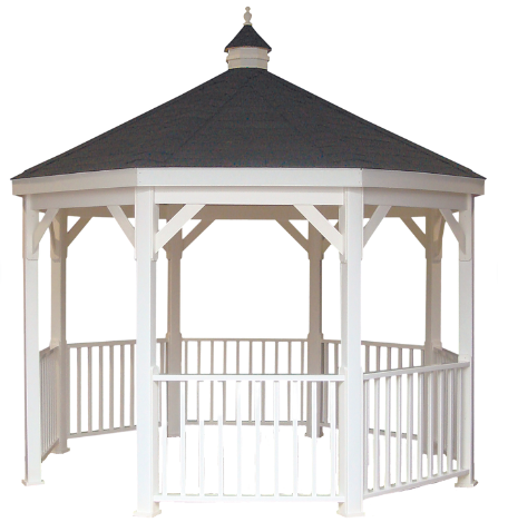 Amish Country Gazebos 12 Foot Vinyl Gazebo-In-A-Box