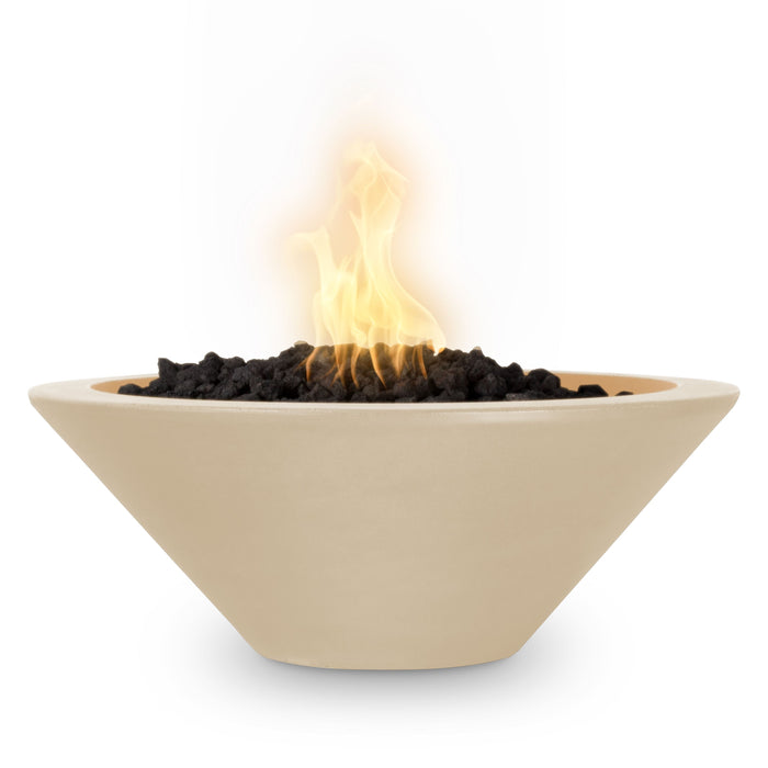 The Outdoor Plus Round Cazo Fire Bowl GFRC Concrete - Vanilla