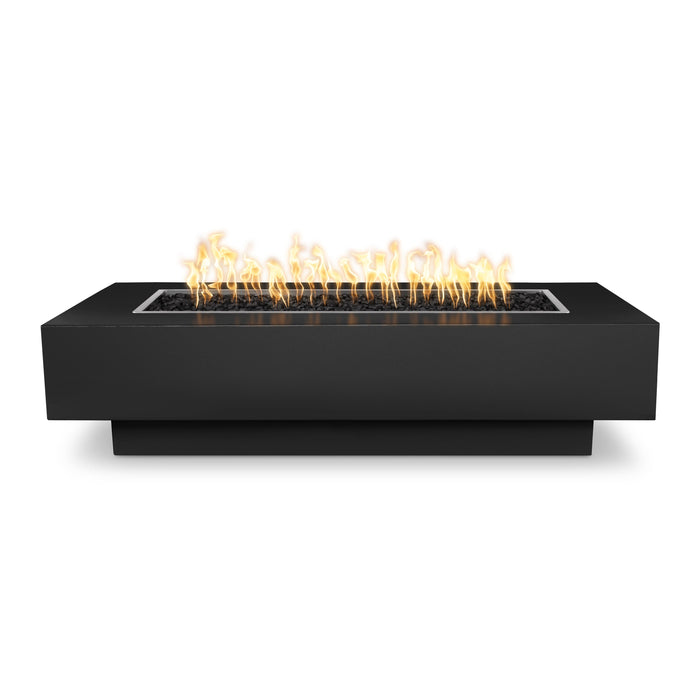 The Outdoor Plus Rectangular Coronado Fire Pit Powder Coated Metal - Black