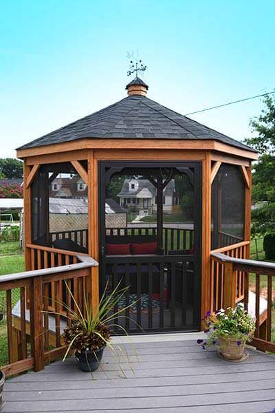 Amish Country Gazebos 10 Foot Wood Gazebo-In-A-Box with Floor