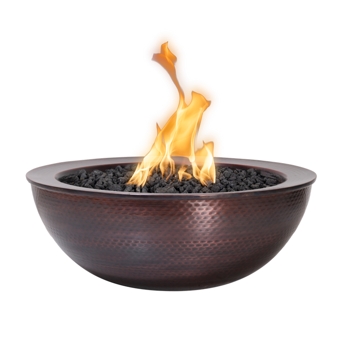 The Outdoor Plus 27" Round Sedona Hammered Copper Fire Bowl