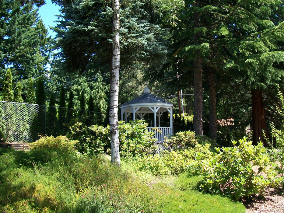 Amish Country Gazebos 10 Foot Vinyl Gazebo-In-A-Box with Floor