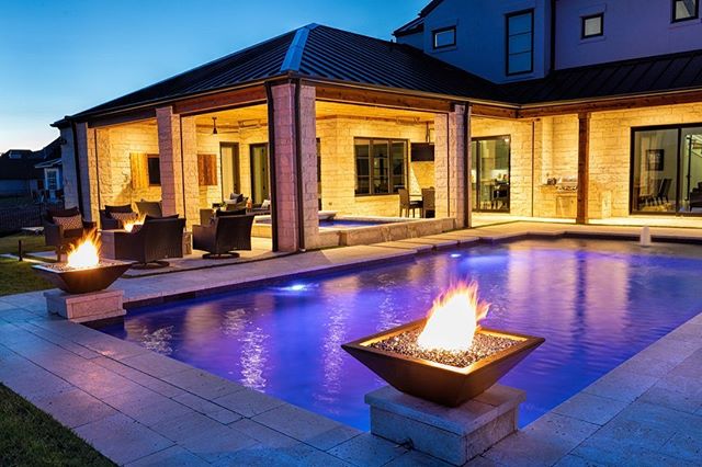 The Outdoor Plus Square Maya Fire Bowl GFRC Concrete - Gray