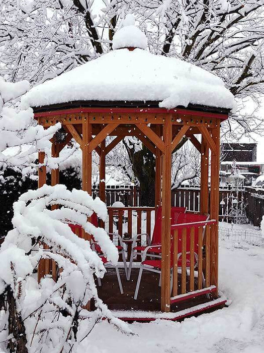 Amish Country Gazebos 10 Foot Wood Gazebo-In-A-Box with Floor