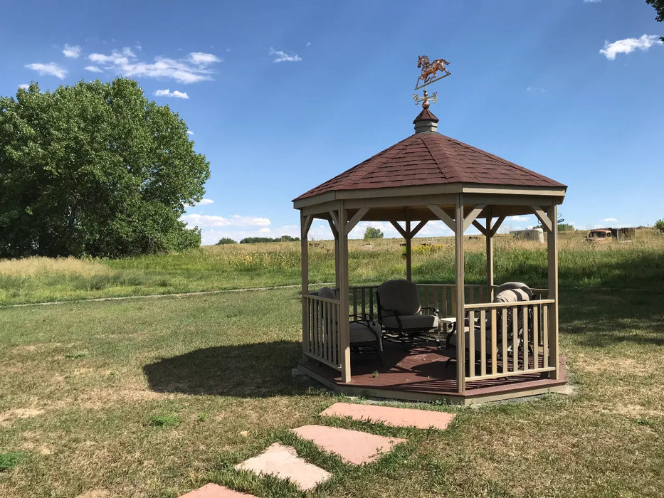 Amish Country Gazebos 12 Foot Wood Gazebo-In-A-Box with Floor