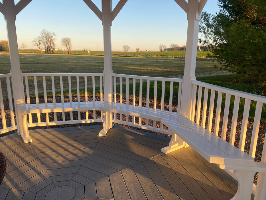 Amish Country Gazebos - 12' Vinyl Benches